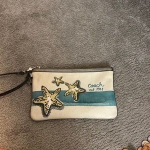 Coach nautical wristlet